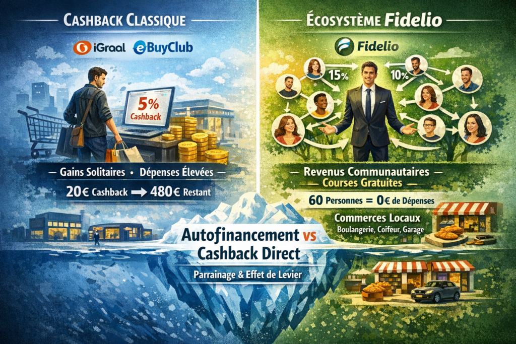 Cashback : Pourquoi comparer Fidelio à iGraal ou eBuyClub est une erreur stratégique